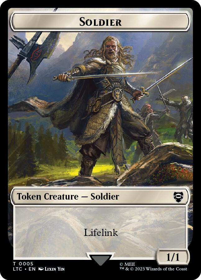 Soldier // Food (0010) Double-Sided Token