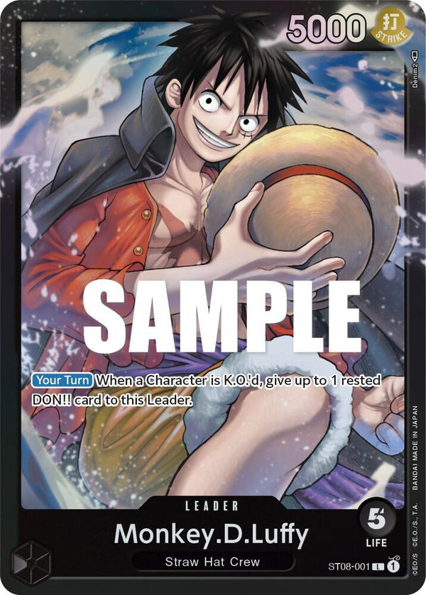 Monkey.D.Luffy (001) (ST08-001) - One Piece Card Game