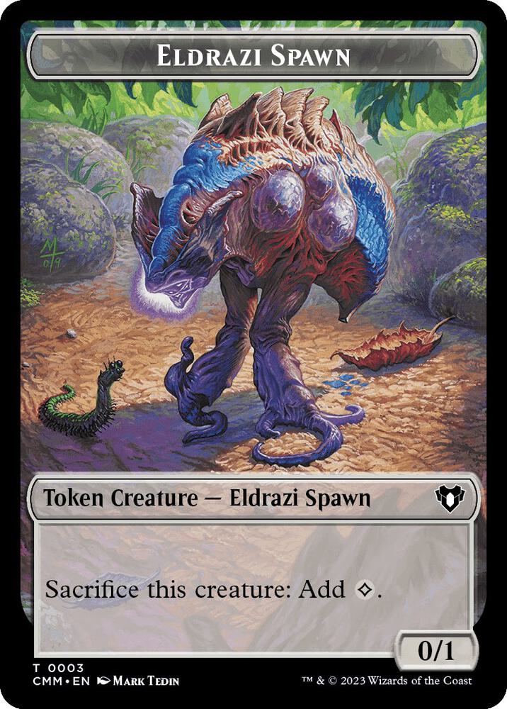 Eldrazi Spawn // Elf Druid Double-Sided Token
