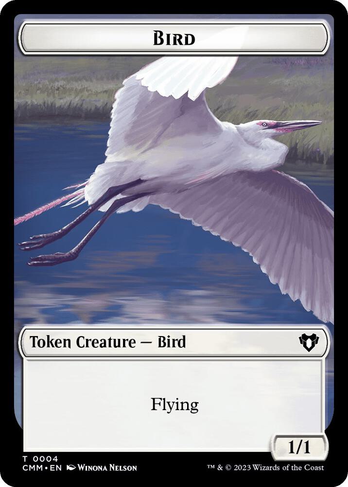 Bird // Dwarf Berserker Double-Sided Token