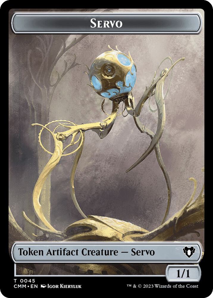 Servo // Emblem - Teferi, Temporal Archmage Double-Sided Token