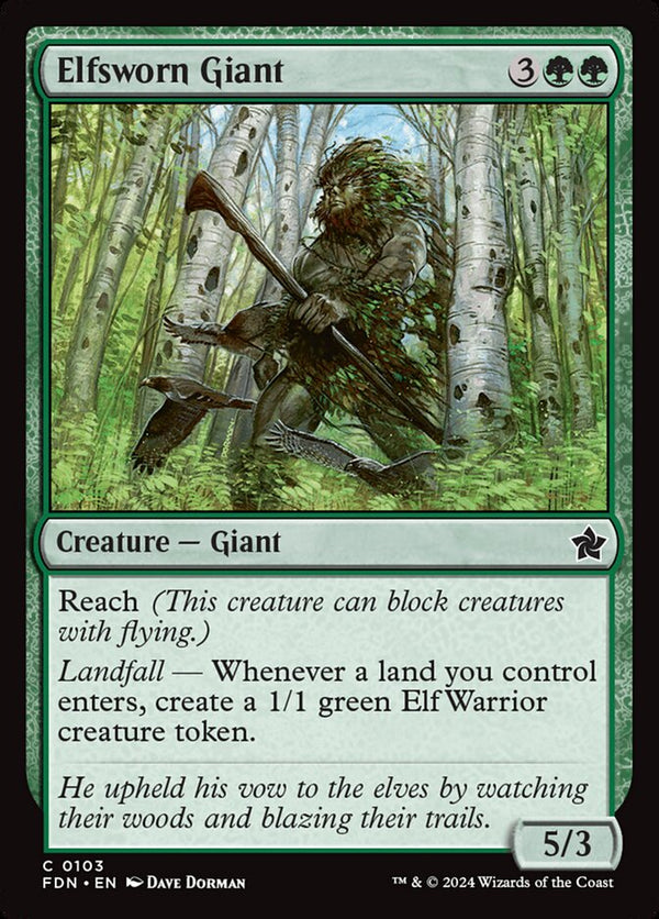 Elfsworn Giant - Magic: The Gathering