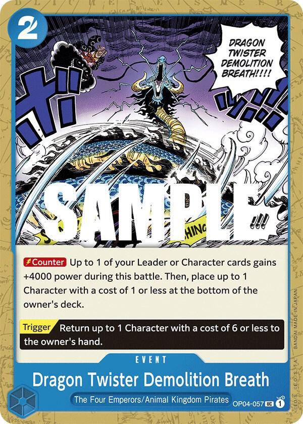 Dragon Twister Demolition Breath - One Piece Card Game