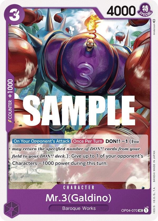 Mr.3 (Galdino) - One Piece Card Game