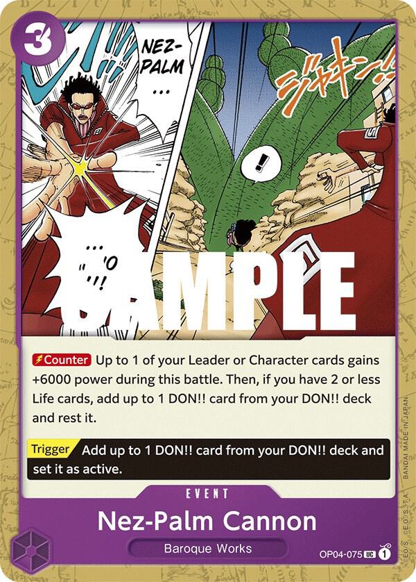 Nez-Palm Cannon - One Piece Card Game