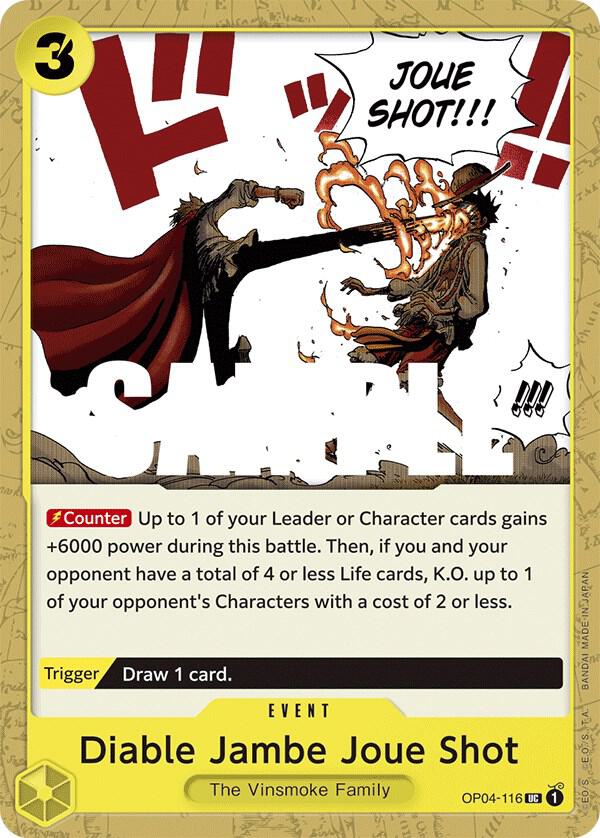 Diable Jambe Joue Shot - One Piece Card Game