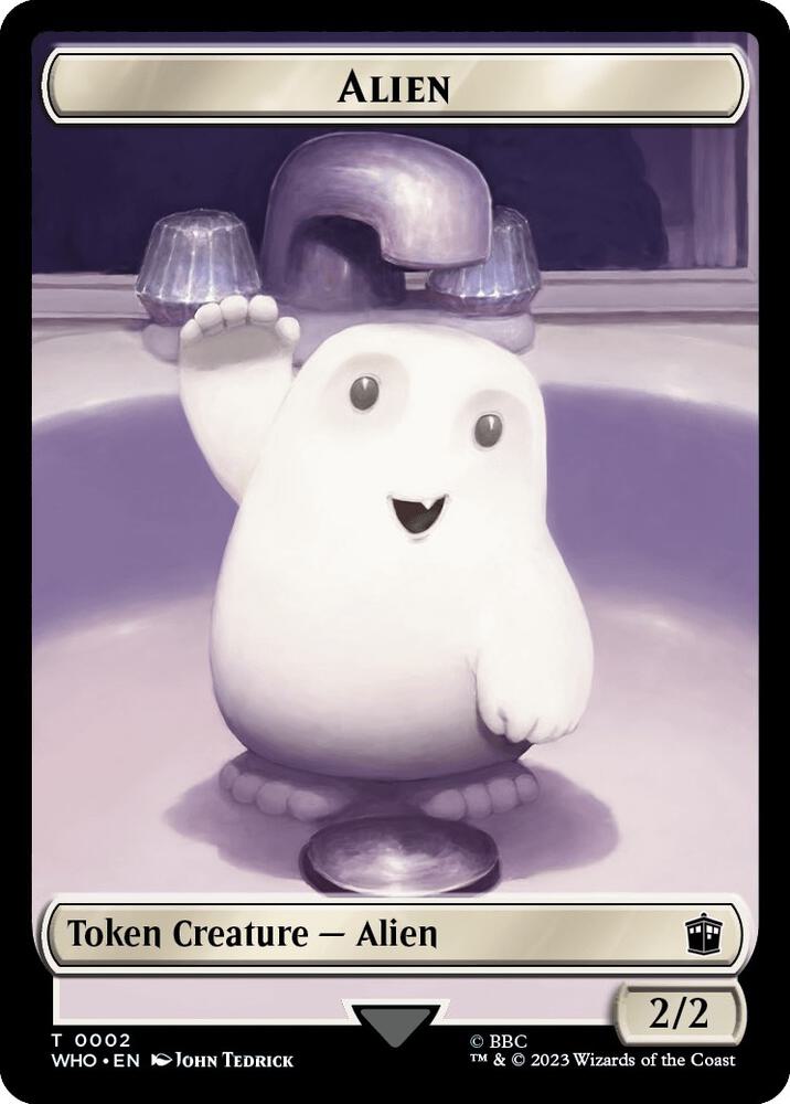 Alien // Cyberman Double-Sided Token