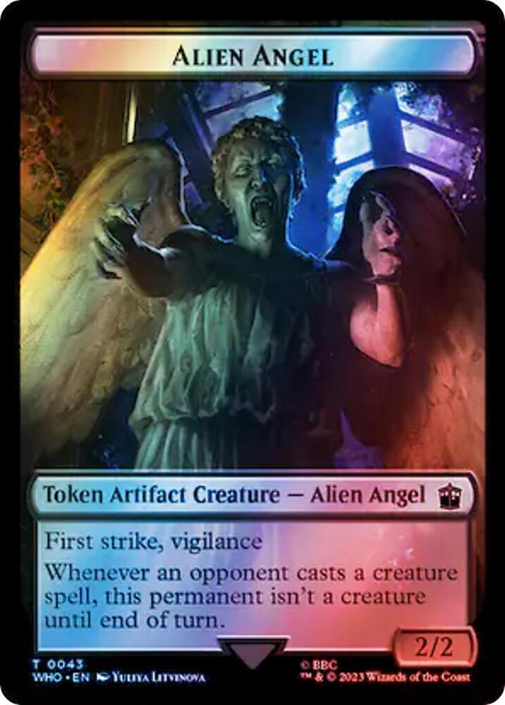Alien Angel // Clue (0053) Double-Sided Token (Surge Foil)