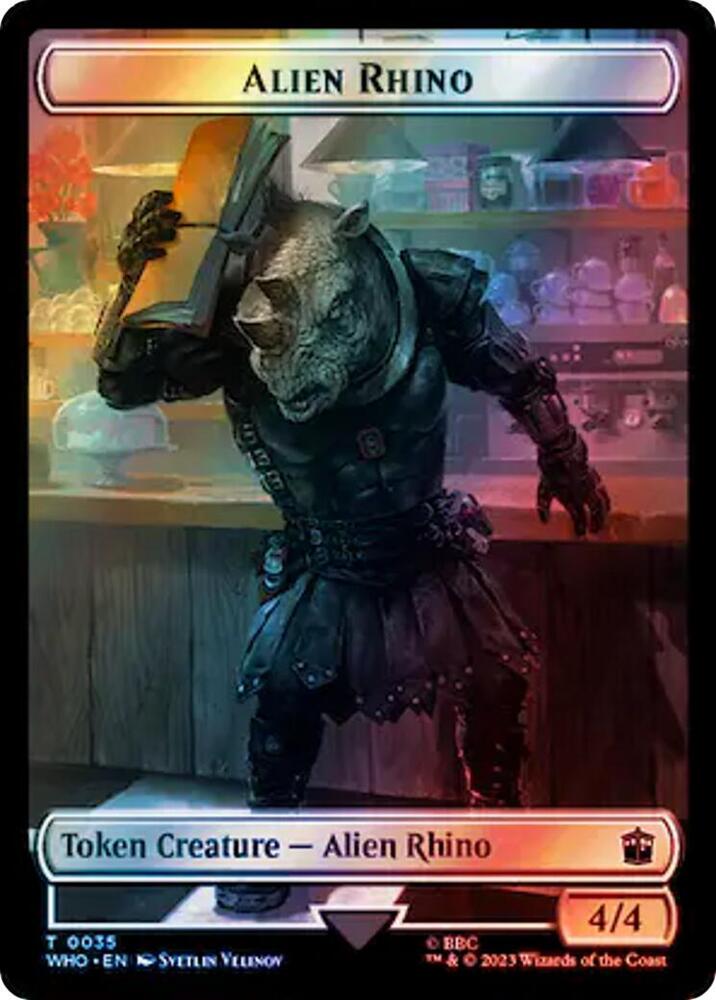 Alien Rhino // Beast Double-Sided Token (Surge Foil)