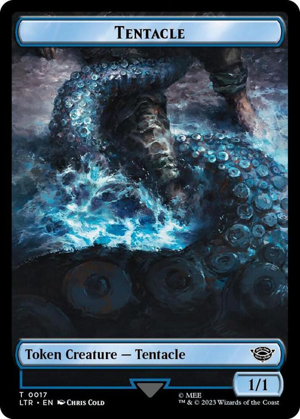 Tentacle // Food (0022) Double-Sided Token (Surge Foil) - Magic: The Gathering