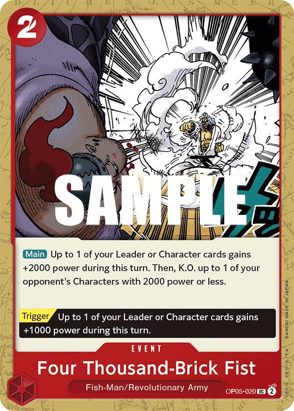 Four Thousand-Brick Fist - One Piece Card Game