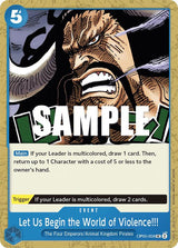 Let Us Begin the World of Violence!! - One Piece Card Game