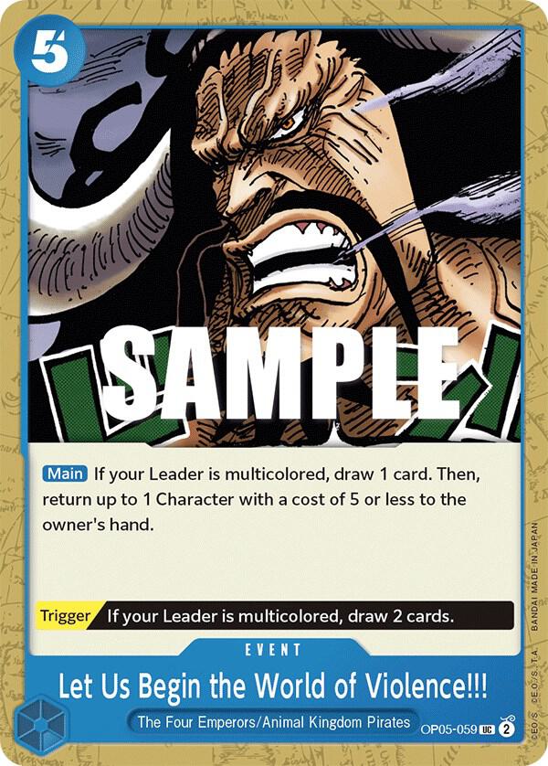 Let Us Begin the World of Violence!! - One Piece Card Game