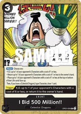 I Bid 500 Million!! - One Piece Card Game
