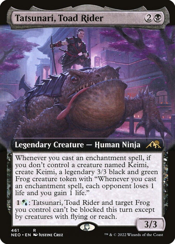 Tatsunari, Toad Rider (Extended Art) - Magic: The Gathering