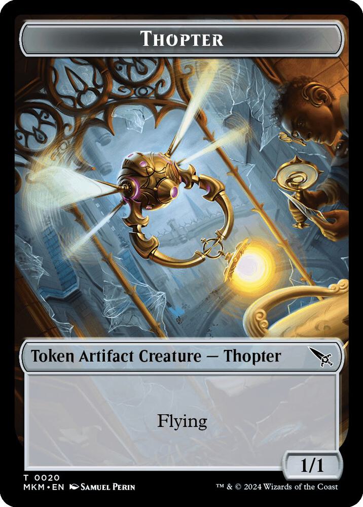 Thopter (0020) // Clue (0018) Double-Sided Token