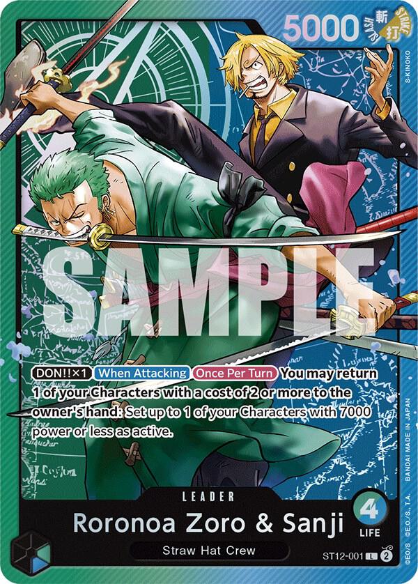 Roronoa Zoro & Sanji (ST12-001) - One Piece Card Game