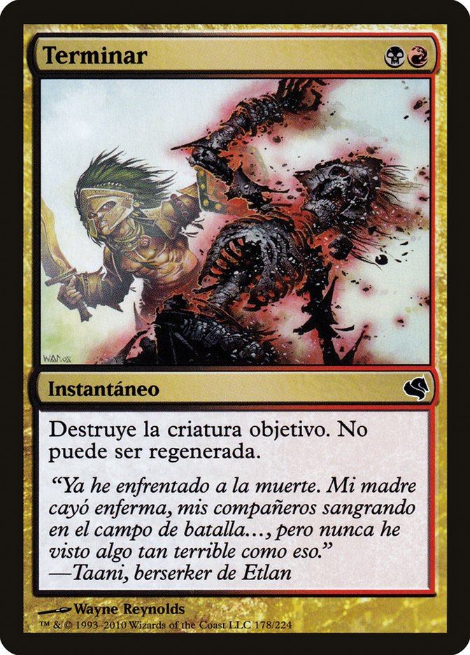 Terminate (Spanish) - "Terminar"