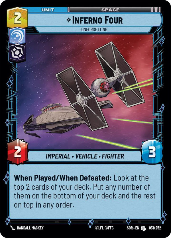 Inferno Four - Unforgetting - Star Wars Unlimited