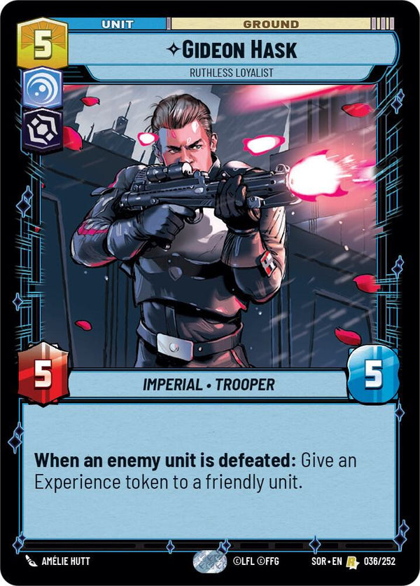 Gideon Hask - Ruthless Loyalist (SOR 036/252) - Star Wars Unlimited