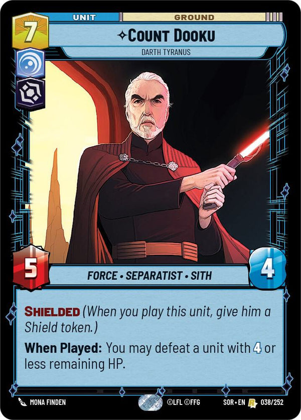 Count Dooku - Darth Tyranus (SOR 038/252) - Star Wars Unlimited
