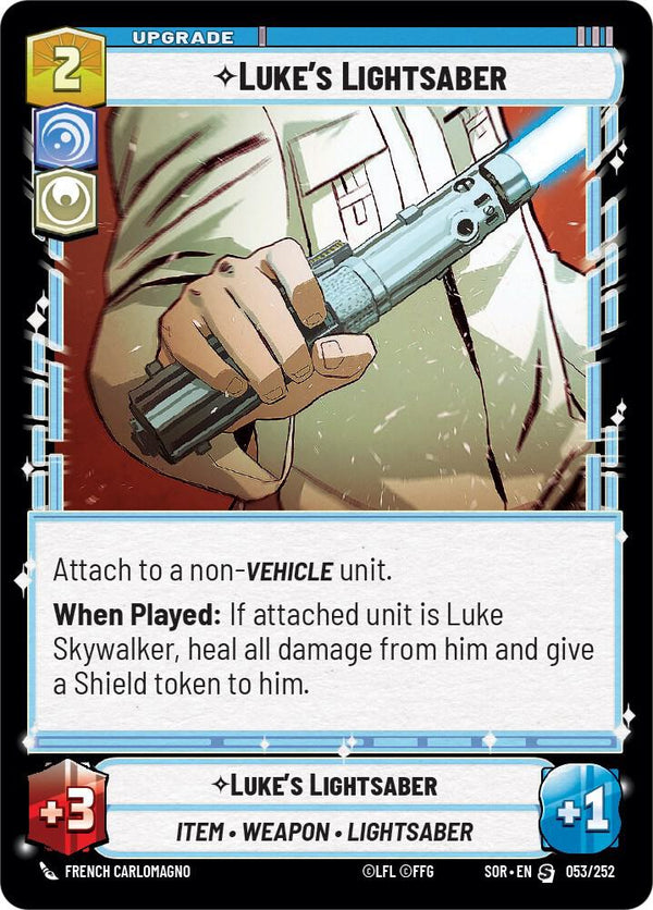 Luke's Lightsaber - Star Wars Unlimited
