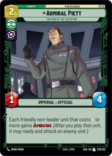 Admiral Piett - Captain of the Executor - Star Wars Unlimited