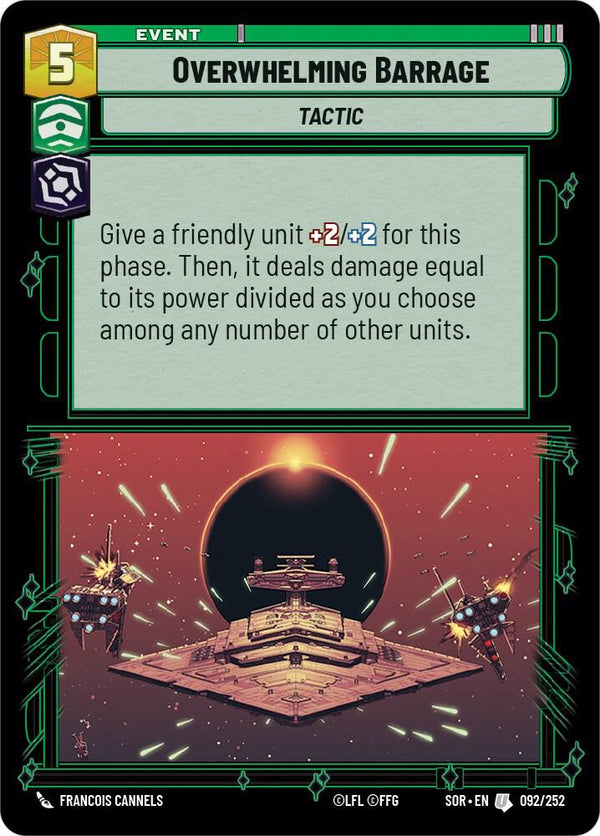 Overwhelming Barrage (SOR 092/252) - Star Wars Unlimited