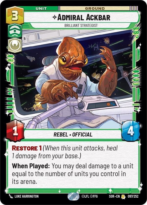 Admiral Ackbar - Brilliant Strategist - Star Wars Unlimited