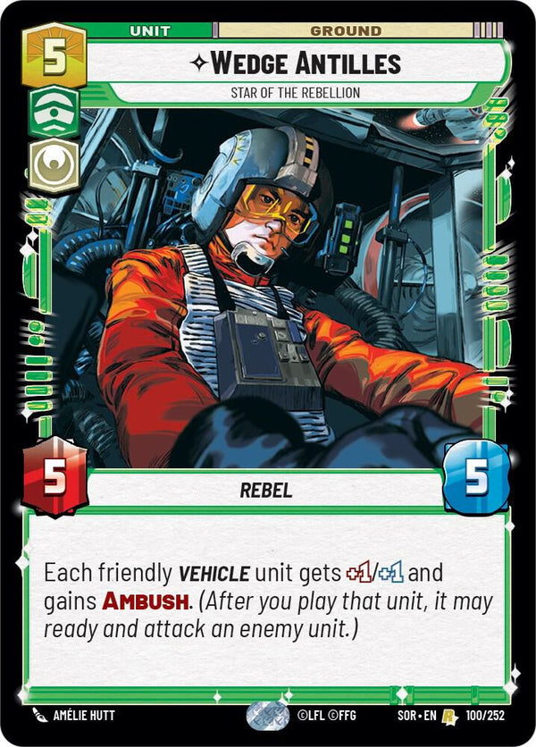 Wedge Antilles - Star of the Rebellion - Star Wars Unlimited