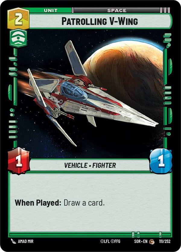 Patrolling V-Wing - Star Wars Unlimited