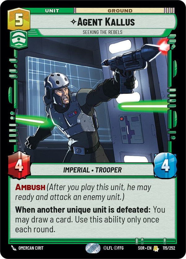 Agent Kallus - Seeking the Rebels - Star Wars Unlimited