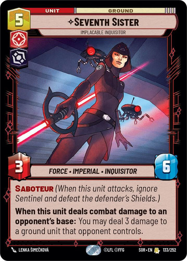Seventh Sister - Implacable Inquisitor - Star Wars Unlimited