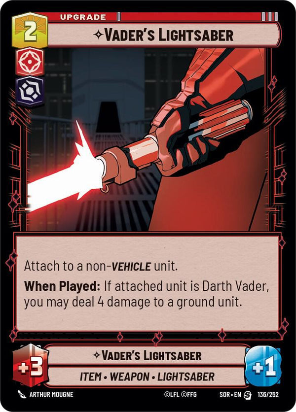 Vader's Lightsaber - Star Wars Unlimited