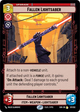 Fallen Lightsaber (SOR 137/252) - Star Wars Unlimited
