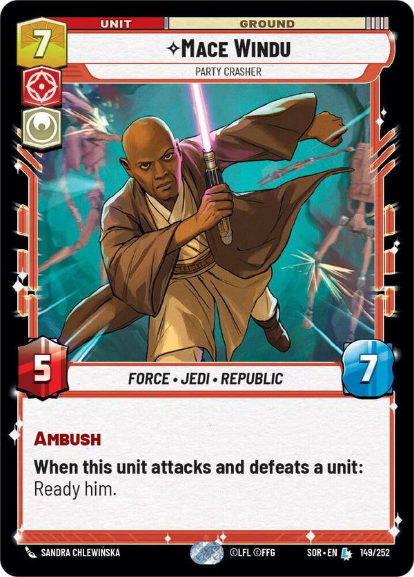 Mace Windu - Party Crasher - Star Wars Unlimited