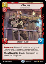 Wolffe - Suspicious Veteran - Star Wars Unlimited