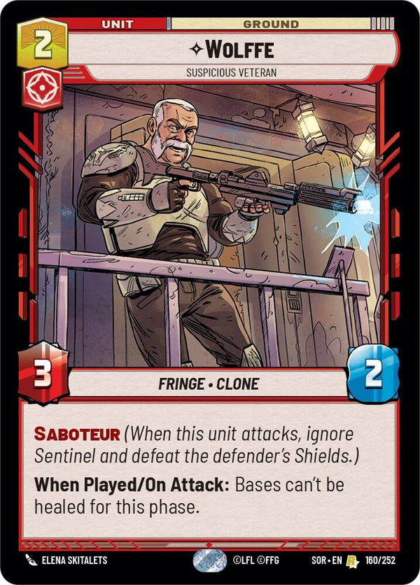 Wolffe - Suspicious Veteran - Star Wars Unlimited