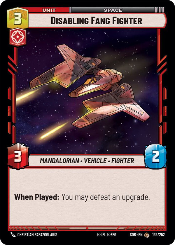 Disabling Fang Fighter - Star Wars Unlimited