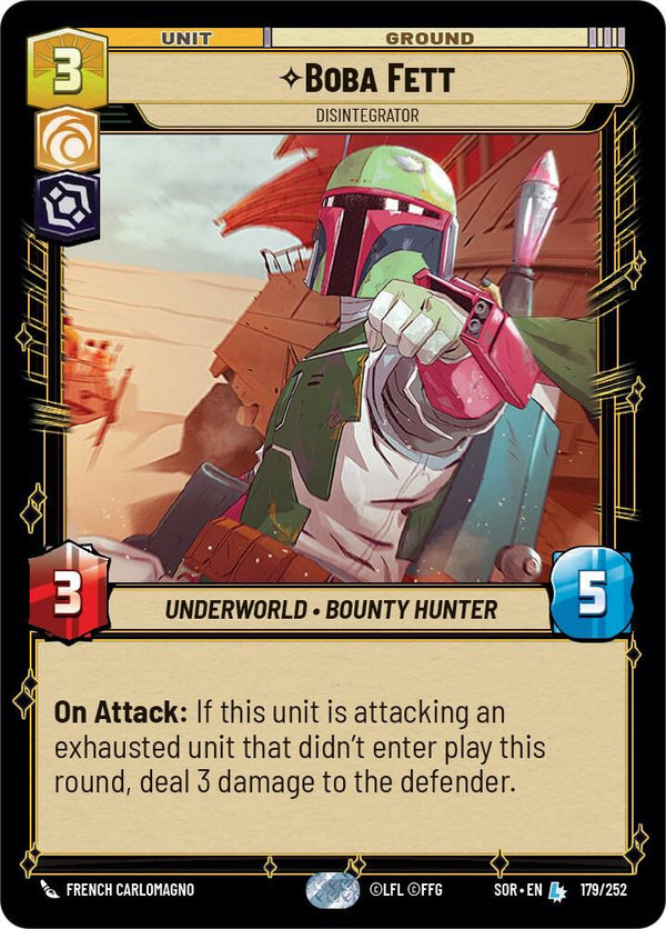 Boba Fett - Disintegrator - Star Wars Unlimited