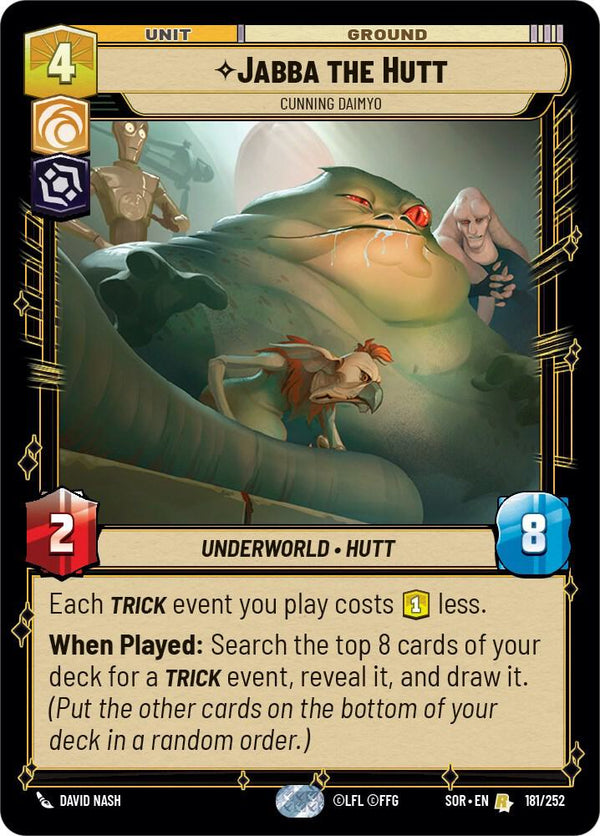 Jabba the Hutt - Cunning Daimyo - Star Wars Unlimited