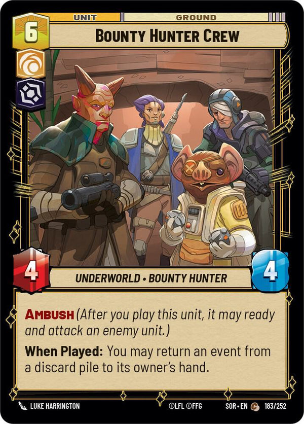 Bounty Hunter Crew - Star Wars Unlimited