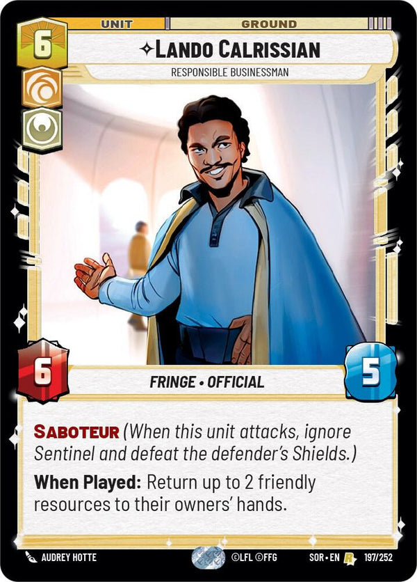 Lando Calrissian - Responsible Businessman - Star Wars Unlimited