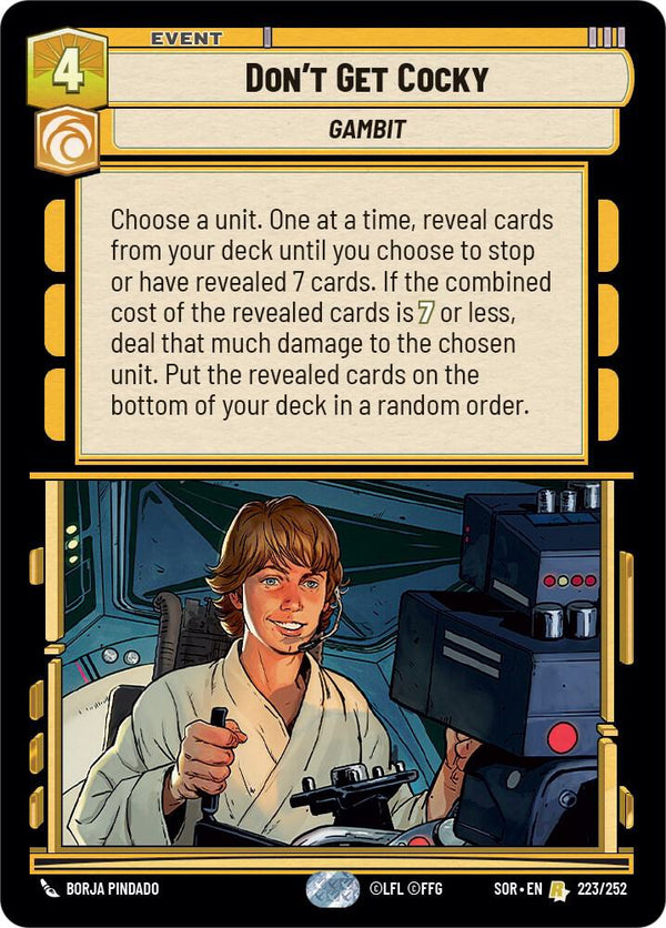 Don't Get Cocky - Star Wars Unlimited