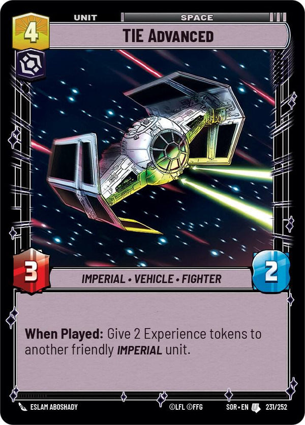 TIE Advanced - Star Wars Unlimited