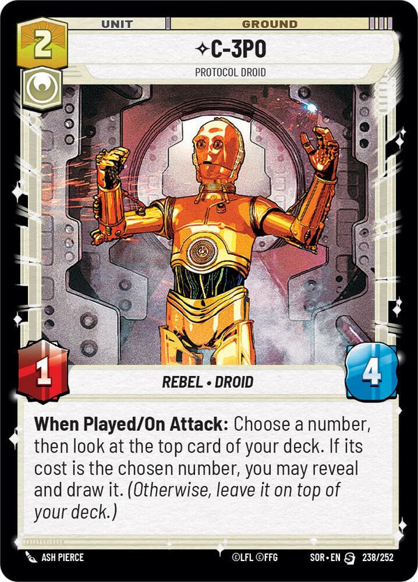 C-3PO - Protocol Droid - Star Wars Unlimited