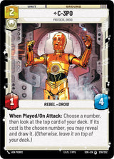 C-3PO - Protocol Droid (SOR 238/252) - Star Wars Unlimited