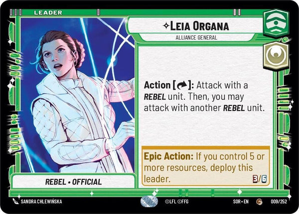 Leia Organa - Alliance General - Star Wars Unlimited