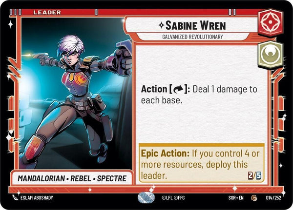 Sabine Wren - Galvanized Revolutionary - Star Wars Unlimited