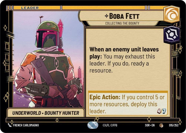Boba Fett - Collecting the Bounty - Star Wars Unlimited
